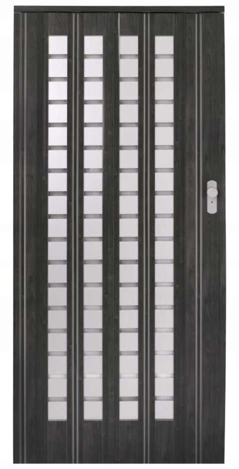 Drzwi harmonijkowe 015 B01 DĄB GRAFIT MAT - 86 cm Drzwi harmonijkowe 015 B01 DĄB GRAFIT MAT - 86 cm