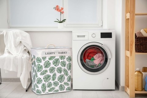 Kosz na pranie pojemnik bambusowy 100L Monstera Kosz na pranie pojemnik bambusowy 100L Monstera