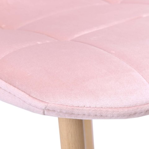 Krzesło AUSTIN VELVET tapicerowane różowe aksamit Krzesło AUSTIN VELVET tapicerowane różowe aksamit