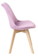 Krzesło Nantes Velvet aksamitne - liliowe