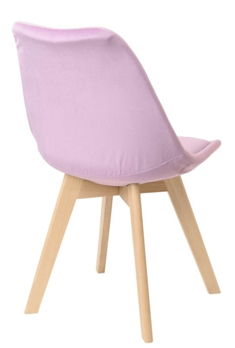 Krzesło Nantes Velvet aksamitne - liliowe Krzesło Nantes Velvet aksamitne - liliowe