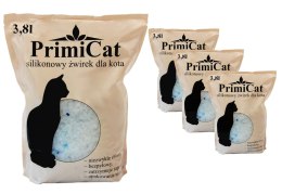 Silikonowy żwirek dla kota PrimiCat 4 X 3,8 L 15,2 litra