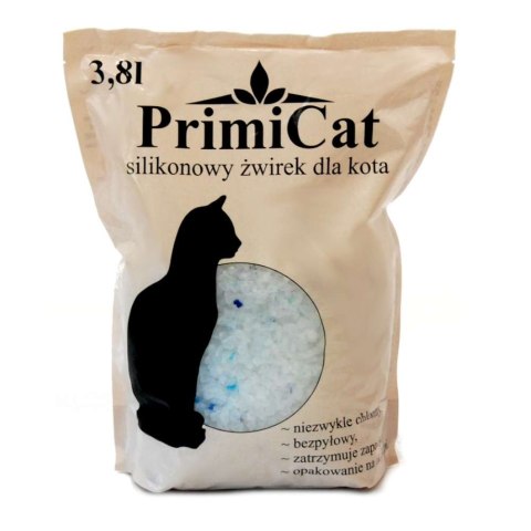 Silikonowy żwirek dla kota PrimiCat 4 X 3,8 L 15,2 litra Silikonowy żwirek dla kota PrimiCat 4 X 3,8 L 15,2 litra