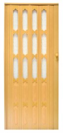 Drzwi harmonijkowe 007 JASNY DĄB MAT - 100 cm