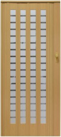 Drzwi harmonijkowe 015 B01 jasny dąb mat 100 cm