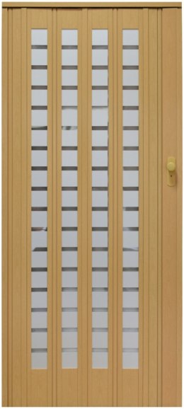 Drzwi harmonijkowe 015 B01 jasny dąb mat 100 cm