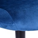 Hoker barowy Cydro black granatowy Velvet