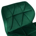 Hoker barowy Grappo Black ciemnozielony Velvet