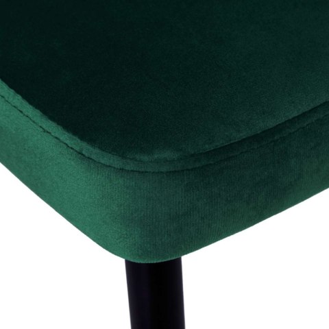 Krzesło LINCOLN VELVET tapicerowane ciemnozielony aksamit Krzesło LINCOLN VELVET tapicerowane ciemnozielony aksamit