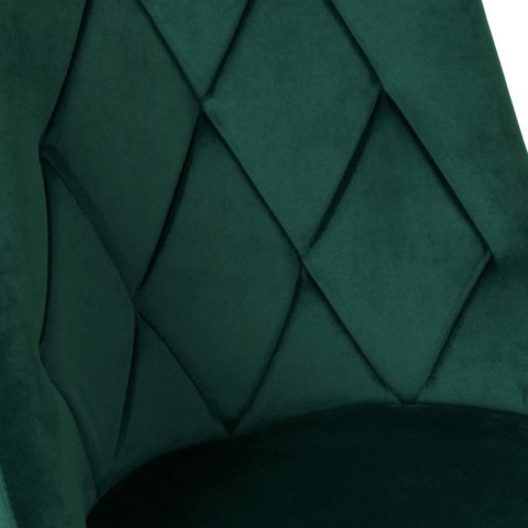 Krzesło LINCOLN VELVET tapicerowane ciemnozielony aksamit Krzesło LINCOLN VELVET tapicerowane ciemnozielony aksamit