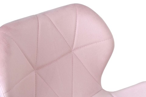 Krzesło tapicerowane MURET VELVET aksamitny różowy Krzesło tapicerowane MURET VELVET aksamitny różowy
