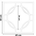 Lustro industrialne Tiffany czarne 45cm Lustro industrialne Tiffany czarne 45cm