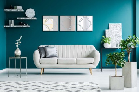 Lustro indystrialne Tiffany szare 45cm Lustro indystrialne Tiffany szare 45cm