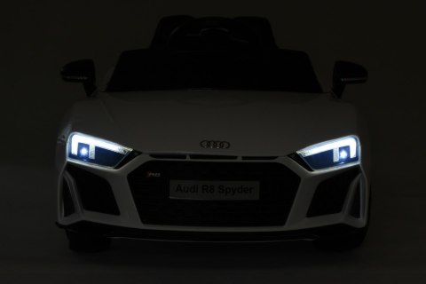 Samochód elektryczny dla dzieci AUDI R8 SPYDER biały Samochód elektryczny dla dzieci AUDI R8 SPYDER biały