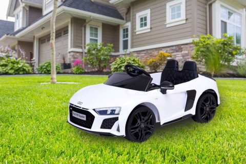 Samochód elektryczny dla dzieci AUDI R8 SPYDER biały Samochód elektryczny dla dzieci AUDI R8 SPYDER biały