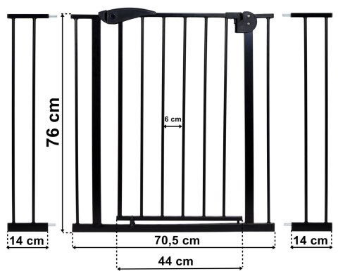 Barierka zabezpieczająca FELIPE 75 - 116 cm Barierka zabezpieczająca FELIPE 75 - 116 cm