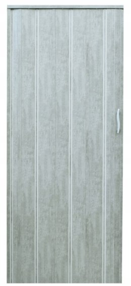 Drzwi harmonijkowe natura 008P-80-61 beton mat 80 cm