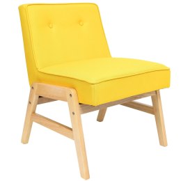 Fotel klubowy retro ONTARIO PLUS musztardowy