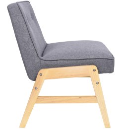 Fotel klubowy retro ONTARIO PLUS szary