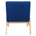 Fotel klubowy retro ONTARIO VELVET PLUS granatowy