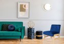 Fotel klubowy retro ONTARIO VELVET PLUS granatowy