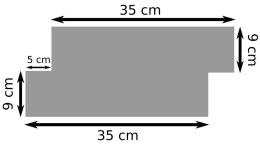 Kamień naturalny DEKOS Slim 18x35 cm 1 sztuka