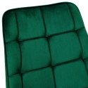 Krzesło glamour Aspen Velvet ciemnozielone