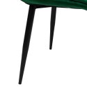 Krzesło glamour Aspen Velvet ciemnozielone
