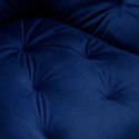 Krzesło welurowe NEVADA VELVET granatowe