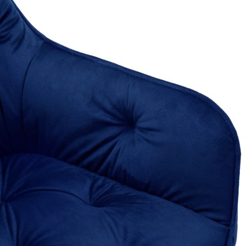 Krzesło welurowe NEVADA VELVET granatowe Krzesło welurowe NEVADA VELVET granatowe