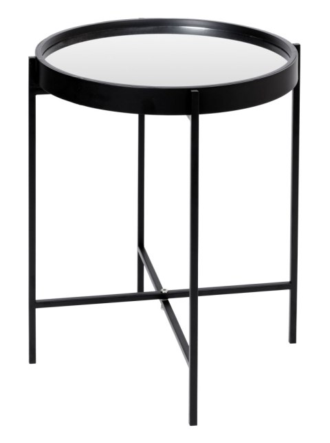 Stolik metalowy z lustrem loft Santiago czarny Stolik metalowy z lustrem loft Santiago czarny