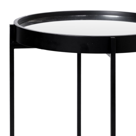 Stolik metalowy z lustrem loft Santiago czarny Stolik metalowy z lustrem loft Santiago czarny