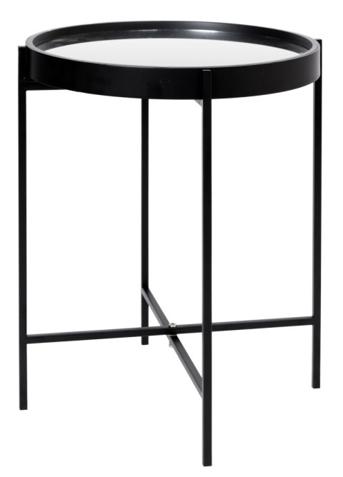 Stolik metalowy z lustrem loft Santiago czarny Stolik metalowy z lustrem loft Santiago czarny