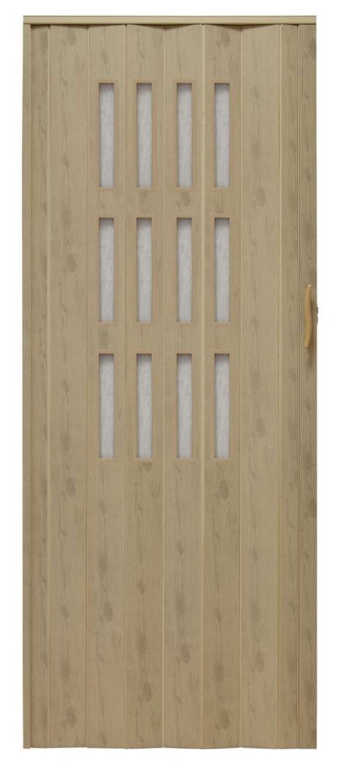 Drzwi harmonijkowe 001S wiąz - 80 cm Drzwi harmonijkowe 001S wiąz - 80 cm