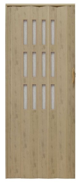 Drzwi harmonijkowe 001S wiąz - 80 cm