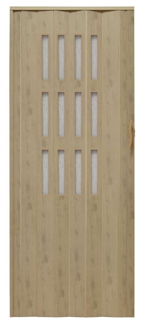 Drzwi harmonijkowe 001S wiąz - 80 cm Drzwi harmonijkowe 001S wiąz - 80 cm
