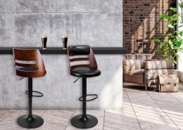Hoker barowy Jordan loft czarny