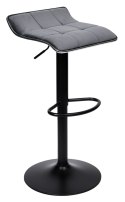 Hoker barowy Porti Black grafitowy Velvet