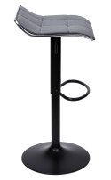 Hoker barowy Porti Black grafitowy Velvet