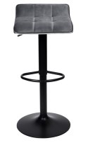 Hoker barowy Porti Black grafitowy Velvet