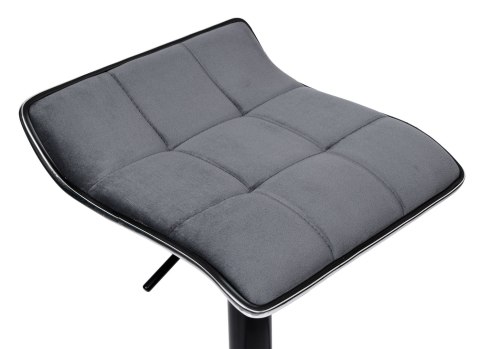 Hoker barowy Porti Black grafitowy Velvet Hoker barowy Porti Black grafitowy Velvet