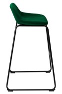 Hoker barowy Sligo ciemnozielony Velvet 2 sztuki