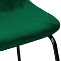 Hoker barowy Sligo ciemnozielony Velvet 2 sztuki