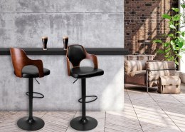 Hoker barowy Toledo loft czarny