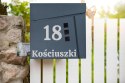 Skrzynka pocztowa na listy JOHAN antracyt z napisami