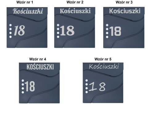 Skrzynka pocztowa na listy Sven z gazetnikiem antracyt z napisami Skrzynka pocztowa na listy Sven z gazetnikiem antracyt z napisami