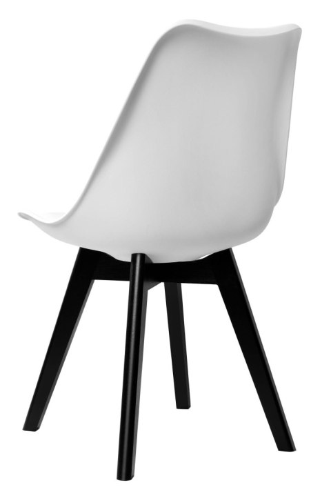 Krzesło nowoczesne Nantes Black DSW białe Krzesło nowoczesne Nantes Black DSW białe