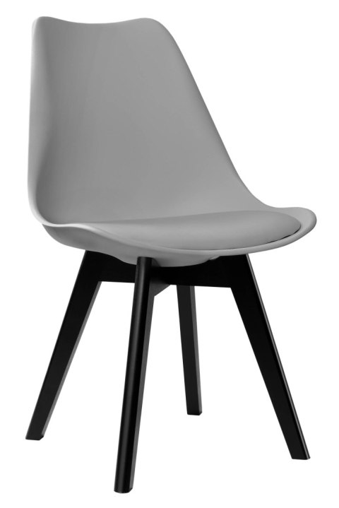 Krzesło nowoczesne Nantes Black DSW szare Krzesło nowoczesne Nantes Black DSW szare