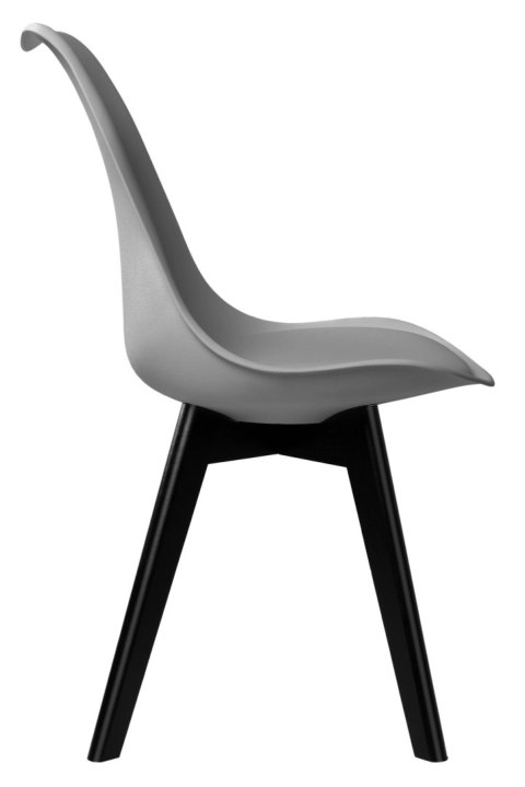 Krzesło nowoczesne Nantes Black DSW szare Krzesło nowoczesne Nantes Black DSW szare