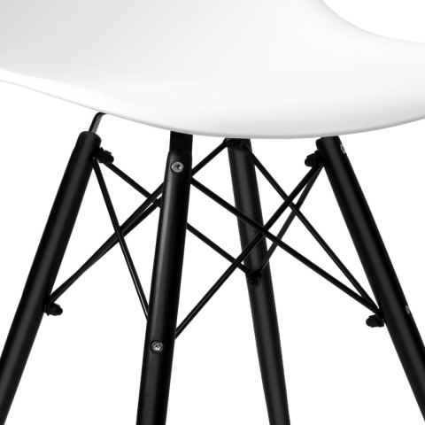 Krzesło plastikowe Paris Black DSW białe Krzesło plastikowe Paris Black DSW białe